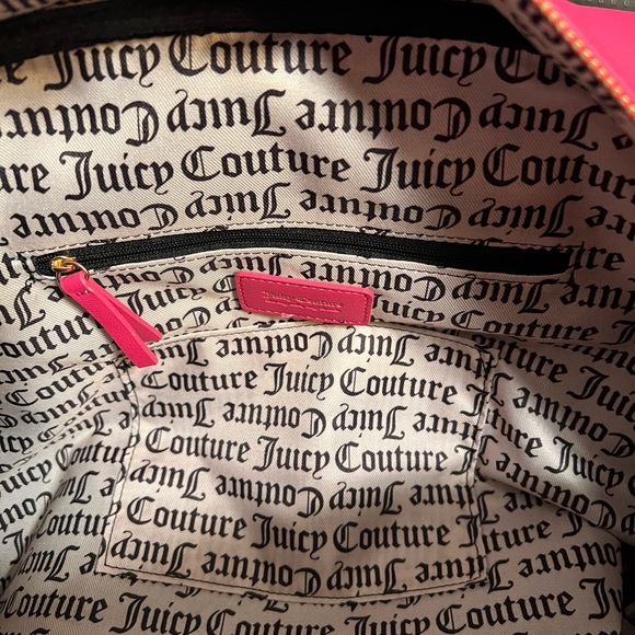 Juicy Couture Los Angeles NWT Pink Sequined Queen of Everything Messenger Bag - Picture 8 of 12